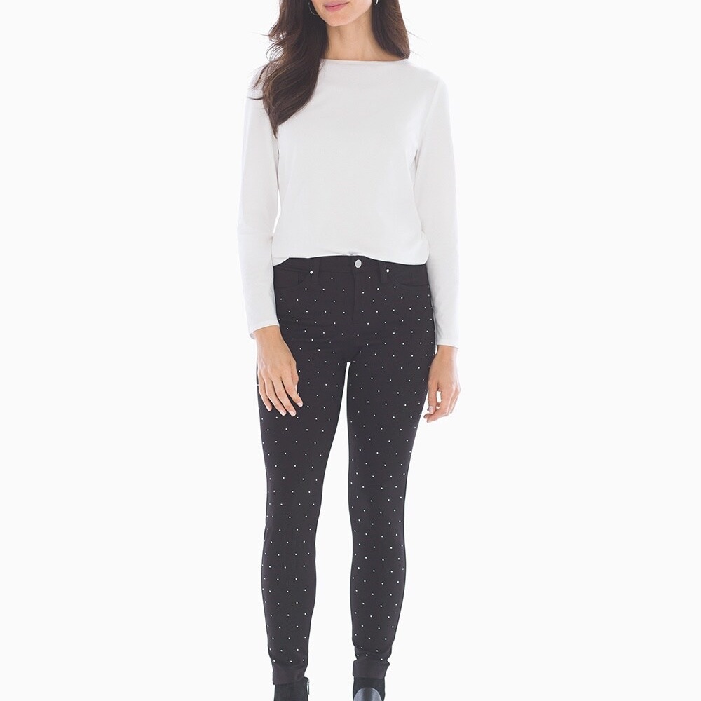 Soma Black Silver Studs Leggings